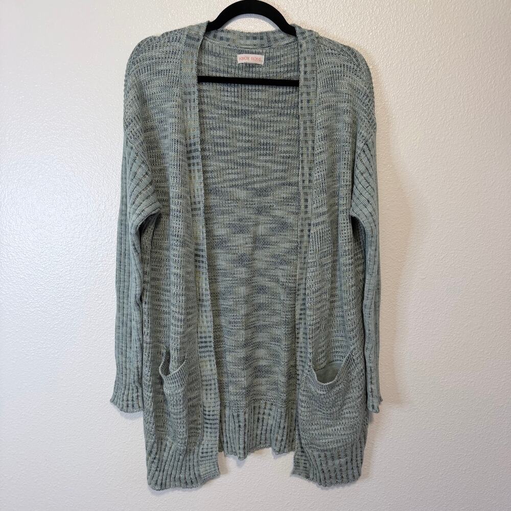 Knox Rose Knit Long Sleeve Cardigan Sweater Women's S